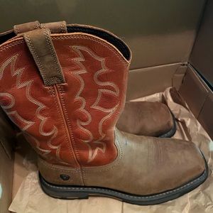 Men’s Ariat 10.5 Steel Toe Work Boots